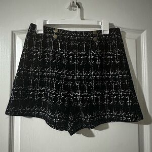 Stylish Black and White Women's Shorts
